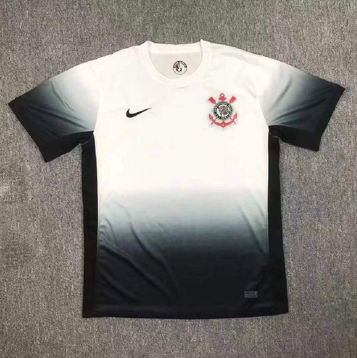 Camisa Corinthians Branca e Preta