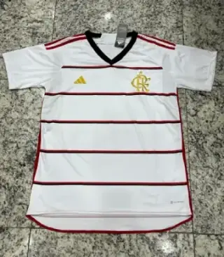 Imagem de Camisa Flamengo Branca Listrada 