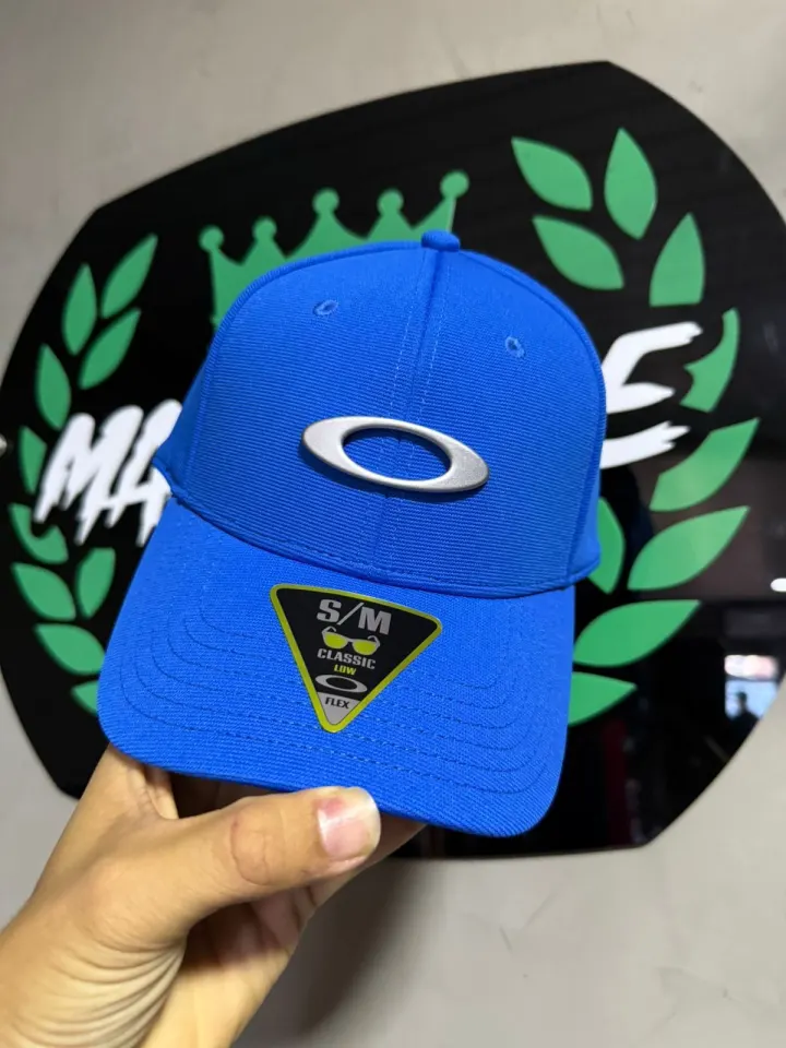 Boné Oakley original, azul c cinza