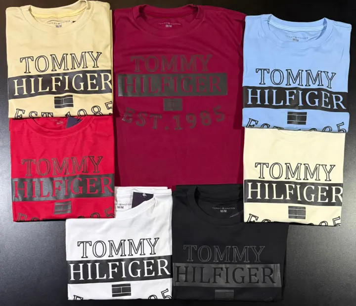 Camiseta Hilfiger Letras Grandes