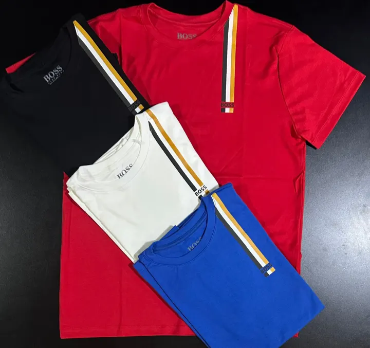 Camiseta Boss linhas 
